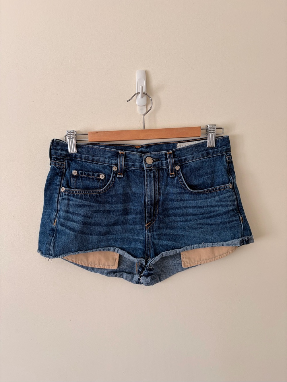 rag & bone The Mila Short Blue Waist 27